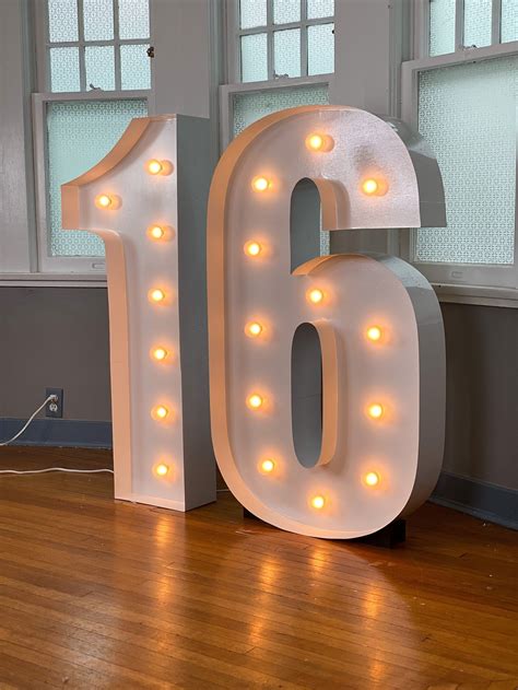 4ft Marquee Numbers Template